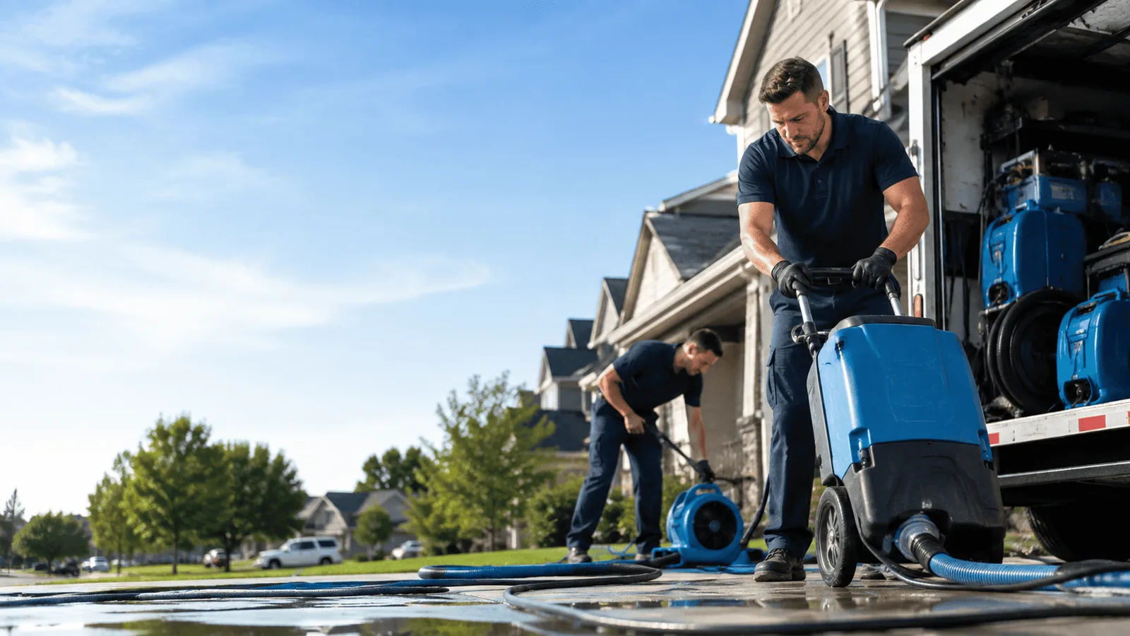 Dehumidification being performed in Signal Mountain, TN